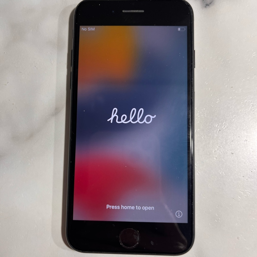 Apple iPhone7 Black 32GB Unlocked Reset No Sim No Scratches Nice A1660